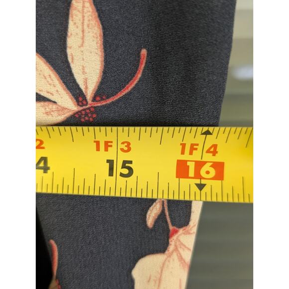 Lauren Conrad Navy Blue Casual Dress Back Tie Travel Vacation Summer Size XS - Picture 5 of 8